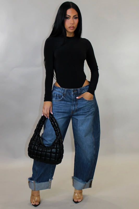 ELA BODYSUIT - BLACK