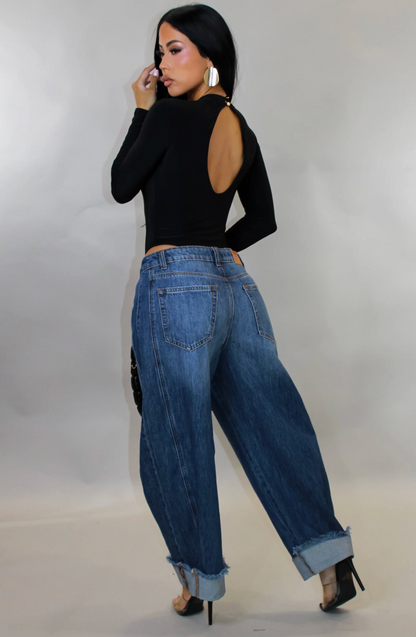 ELA BODYSUIT - BLACK