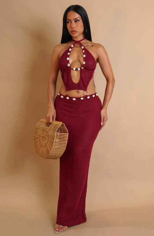 Living For The Memories Maxi Dress- Red