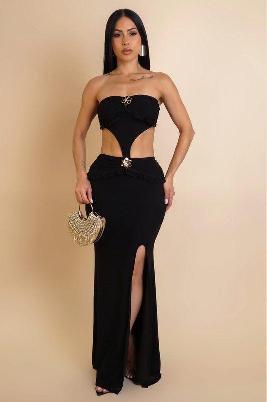 Temptation Maxi Dress - Black