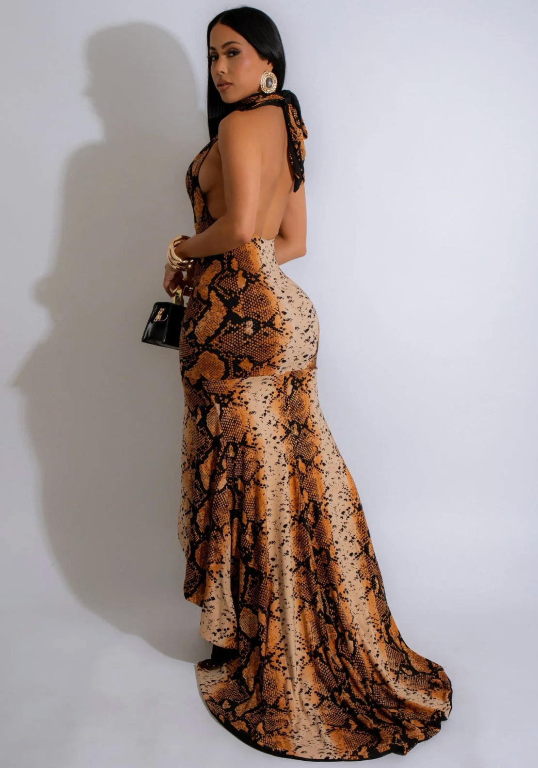 Sound Off Maxi Dress - Brown