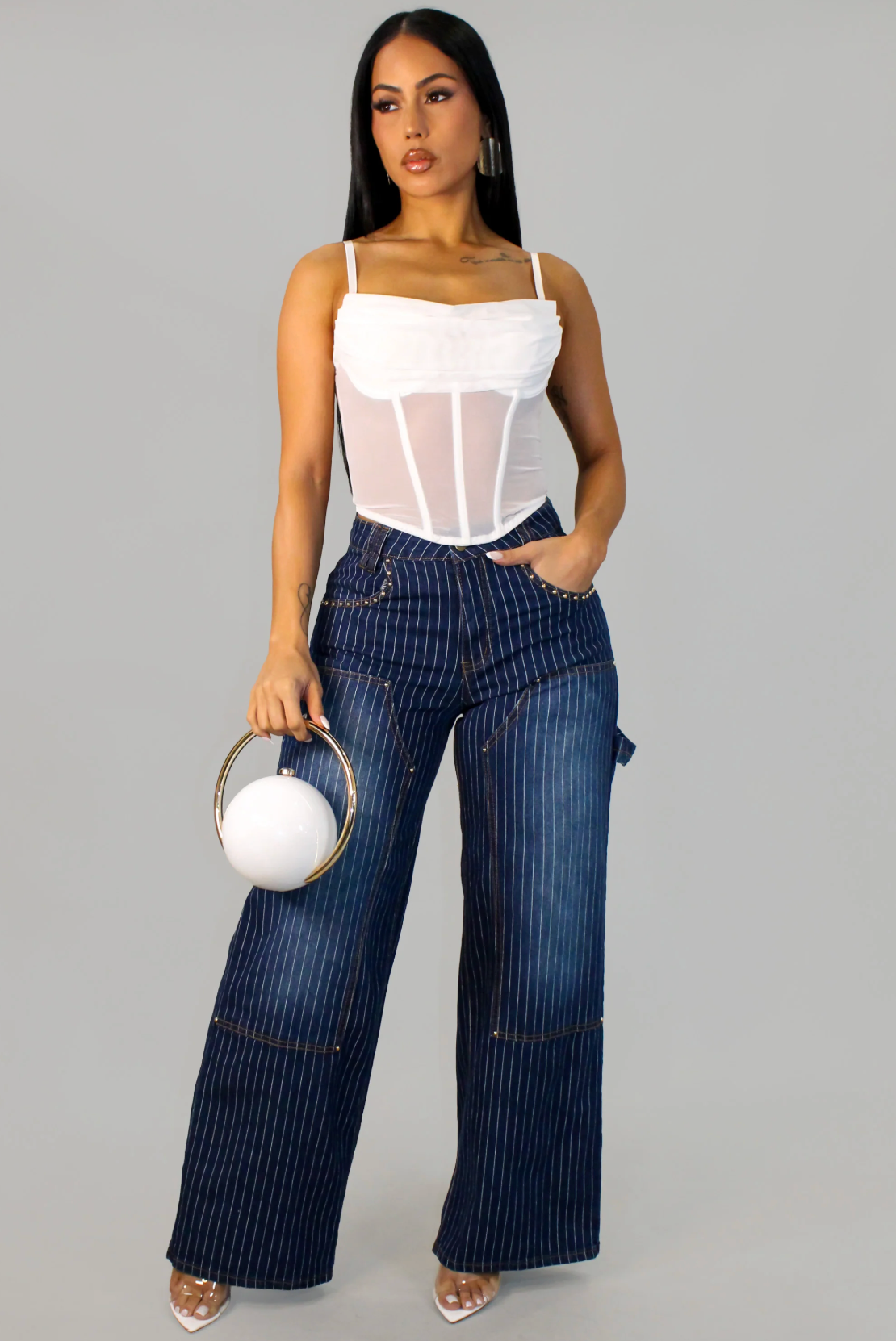 On The 30'S Denim Pants - Dark Wash