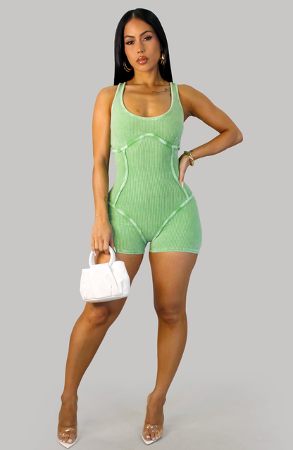 Powering The Pose Romper - Green