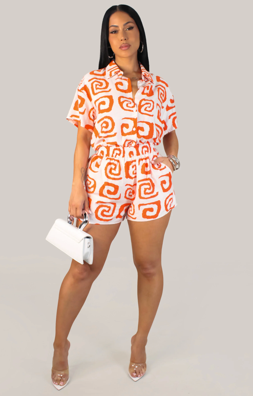 Burana Short Set - Orange