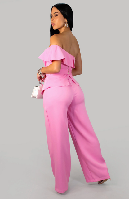 Deliana Pant Set - Pink