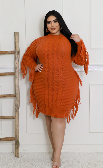 THAT GAL DRESS PLUS - RUST